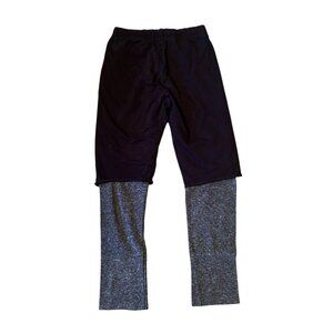 Nununu Black & Gray Color Block Comfy Joggers 6-7